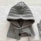 For Women Hooded Caps, New Knitted Balaclava Hats, Outdoor Winter Warmer, Drawstring Hat, One-Piece Neck Collar Cycling
