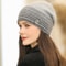 Rabbit Fur Blend Warm Beanie Women Winter Knitted Hat YZK G Letter Streetwear Beanie For Female 1