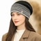 Rabbit Fur Blend Warm Beanie Women Winter Knitted Hat YZK G Letter Streetwear Beanie For Female 3