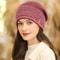 Rabbit Fur Blend Warm Beanie Women Winter Knitted Hat YZK G Letter Streetwear Beanie For Female 4