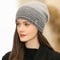 Rabbit Fur Blend Warm Beanie Women Winter Knitted Hat YZK G Letter Streetwear Beanie For Female 8