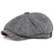 Retro Peaky Diamond Check Beret Men Casual Octagonal Cap Hip Hop Style Newsboy Hat Spring Autumn Ca 3