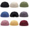 Minimalist Corduroy Solid Color Brimless Hat, New Fashion Casual Unisex Beanie, Autumn Winter Windproof Style.