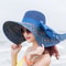 Straw Hat Korean Seaside Women Summer Beach Travel Foldable Big Hat Brim Fashion Sunshade Sunblock 10