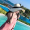 Straw Hat Korean Seaside Women Summer Beach Travel Foldable Big Hat Brim Fashion Sunshade Sunblock 19