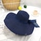 Straw Hat Korean Seaside Women Summer Beach Travel Foldable Big Hat Brim Fashion Sunshade Sunblock 22