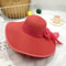 Straw Hat Korean Seaside Women Summer Beach Travel Foldable Big Hat Brim Fashion Sunshade Sunblock 23