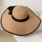 Brim Straw Hat Women's Summer Sun, Oversize Big Brim Hat, 1pc Women's Oversize, Seaside Bow Beach Hat, Suitable For Sun.