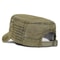 Washed Cotton Flat Cap, Unique Design Military Hat for Men Women, Four Seasons Vintage Flat Top Cap.