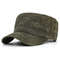 Men Waterproof Cadet Army Cap Waxed Canvas Cotton Military Caps Vintage Flat Top Hat With Unique De 5