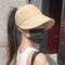 Women's Summer Empty Cap, Quick Dry Outdoor Visor, Thin Sunscreen Hat, Upgrade Style with Mask Holder.