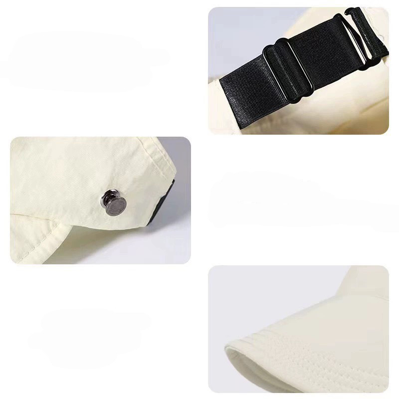 Women's Summer Empty Cap, Quick Dry Outdoor Visor, Thin Sunscreen Hat, Upgrade Style with Mask Holder.