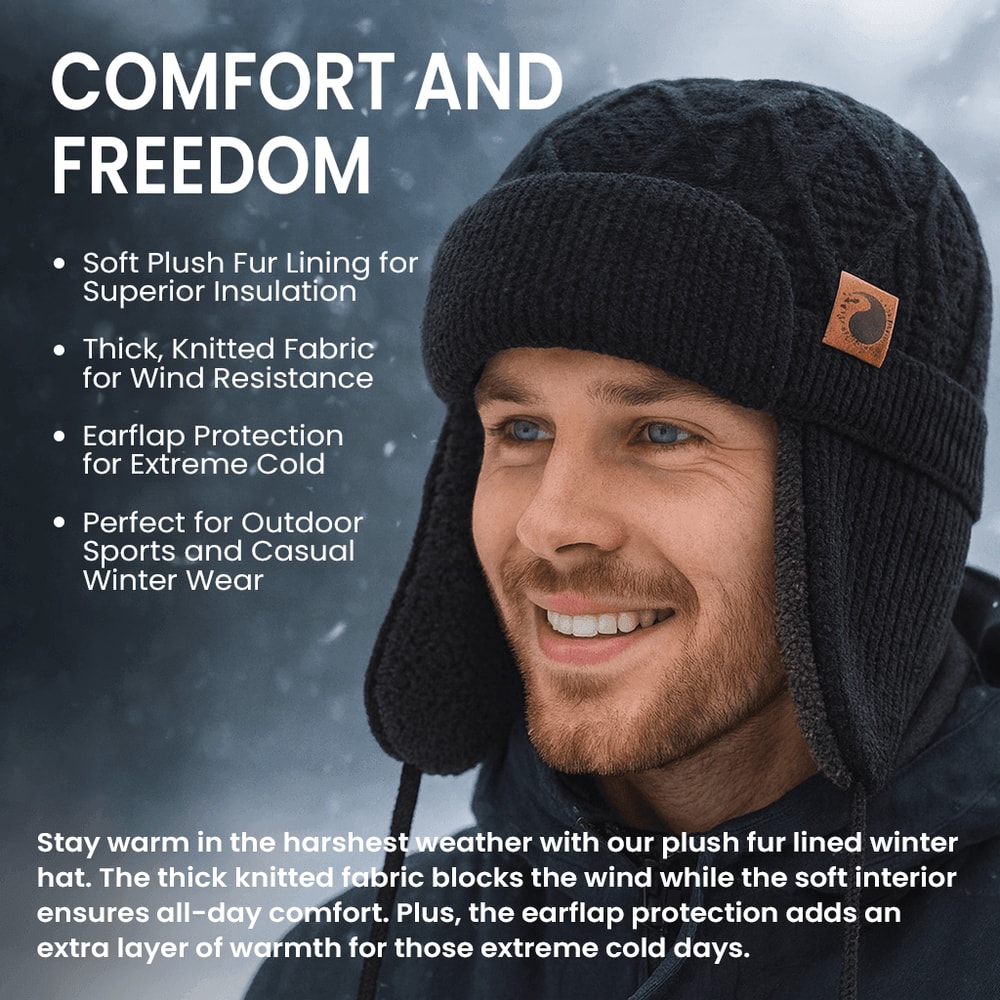 Thermal Knit Winter Hat Built For Freezing Days Thick Insulated Beanie With Soft Lining 2