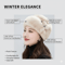 Thickened Warm Solid Color Women Winter Hat Russian Flower Decor Elegant Autumn Winter Thermal Cap