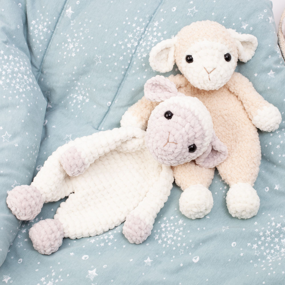 Crochet Sheep Snuggler Pattern Lamb Lovey Crochet Pattern 5