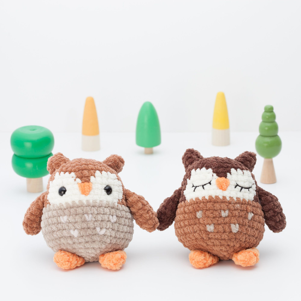 Owl Crochet Pattern Chunky Owl Amigurumi Pattern Chubby Plushie PDF 3