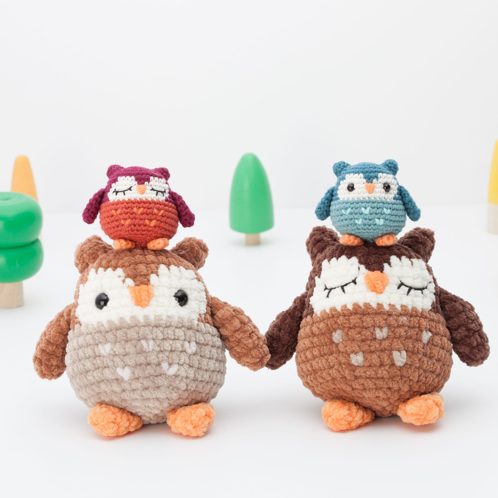 Owl Crochet Pattern Chunky Owl Amigurumi Pattern Chubby Plushie PDF 4