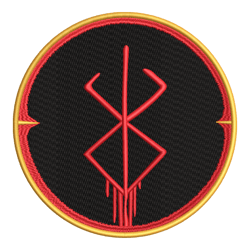Berserk Patch Logo Embroidery Design Download File Digital