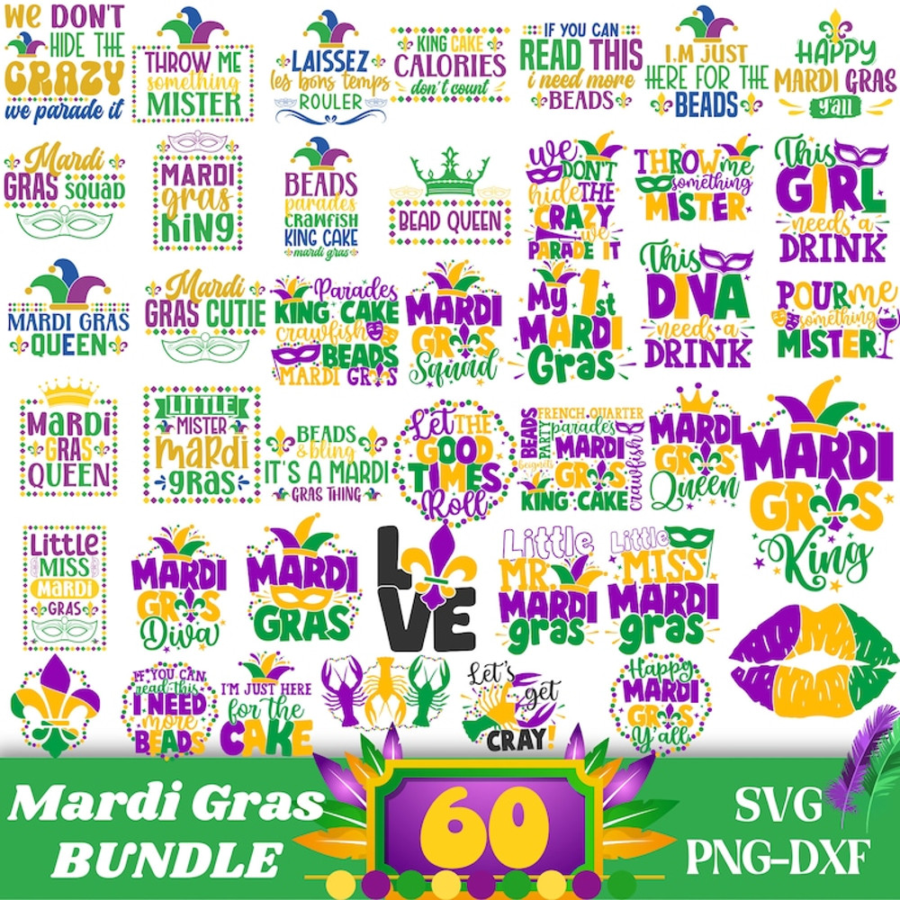 Mardi Gras SVG Bundle, Mardi Gras Clipart, Carnival svg silhouette, Masquerade Carnival SVG, Festival svg, Mardi Gras Carnival svg1.jpg