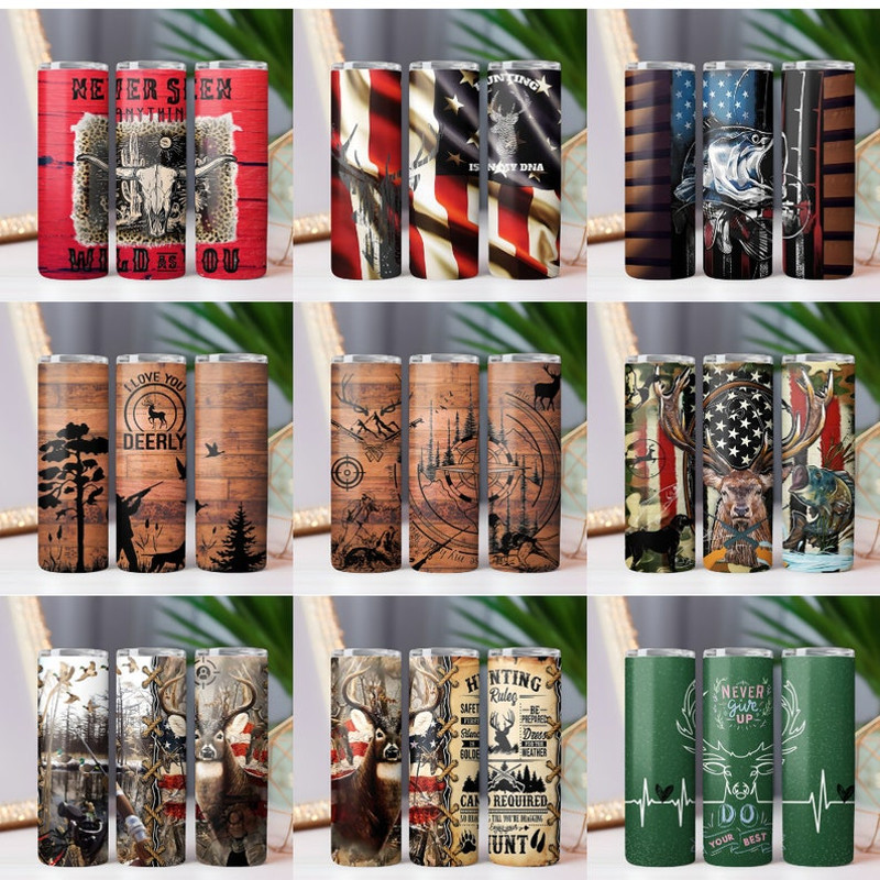 120+ Hunting tumbler wrap Deer Hunting life 20oz Skinny Tumbler Sublimation Designs, Hunting PNG File Digital Download Camo Tumbler wrap png4.jpg
