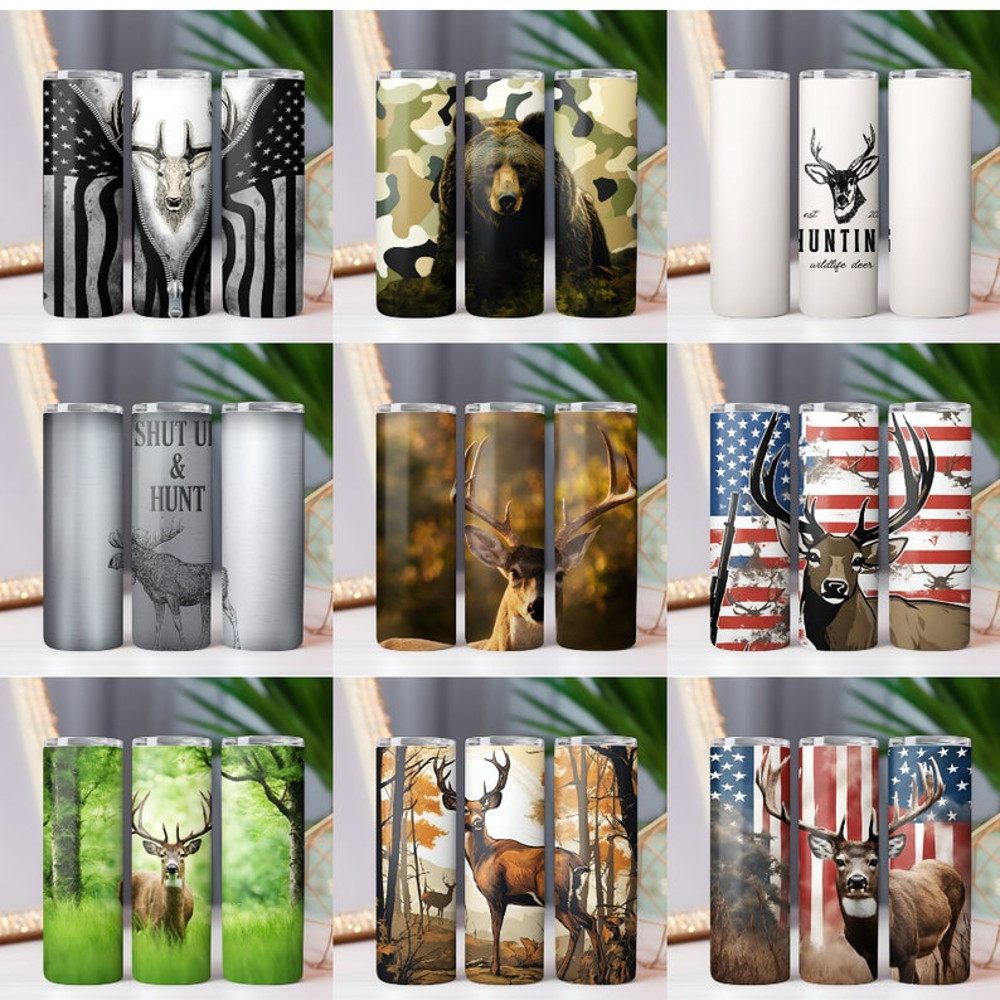 120+ Hunting tumbler wrap Deer Hunting life 20oz Skinny Tumbler Sublimation Designs, Hunting PNG File Digital Download Camo Tumbler wrap png5.jpg