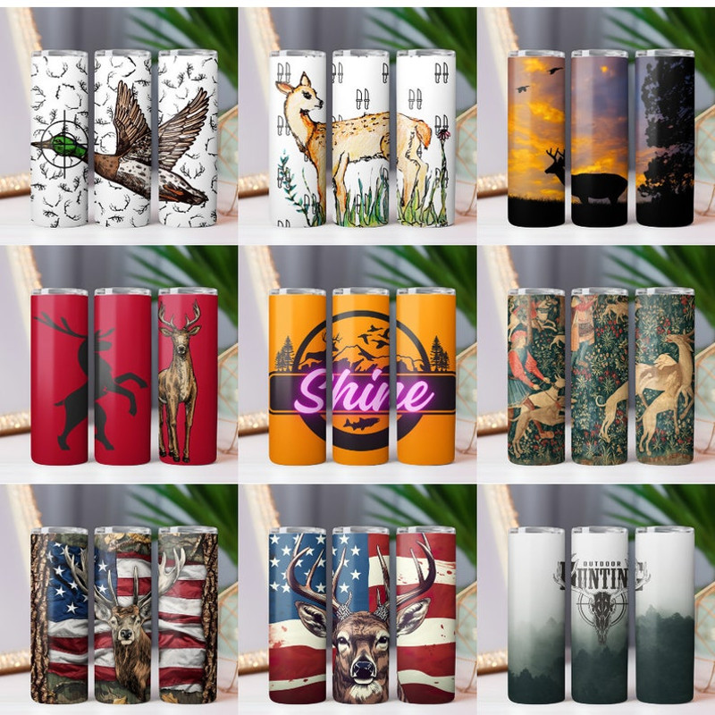 120+ Hunting tumbler wrap Deer Hunting life 20oz Skinny Tumbler Sublimation Designs, Hunting PNG File Digital Download Camo Tumbler wrap png6.jpg