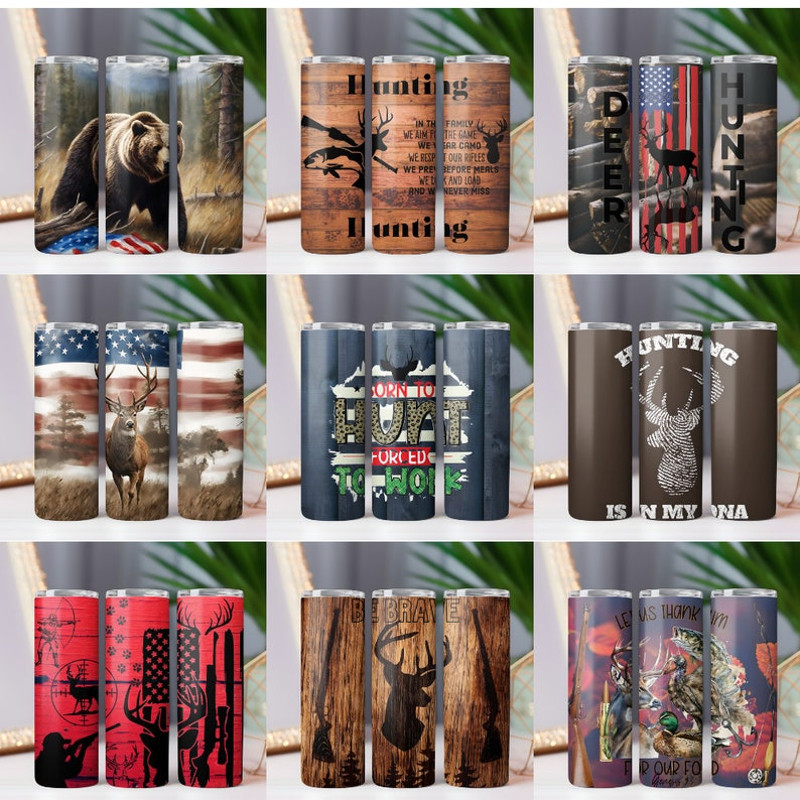 120+ Hunting tumbler wrap Deer Hunting life 20oz Skinny Tumbler Sublimation Designs, Hunting PNG File Digital Download Camo Tumbler wrap png7.jpg