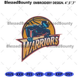 golden state warriors logo design machine embroidery digital, golden state warriors embroi