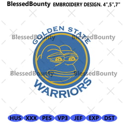 golden state warriors nba symbol machine embroidery files, golden state warriors embroider