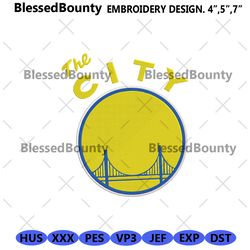 golden state warriors logo machine embroidery design files, nba golden state warriors desi