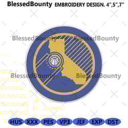 golden state warriors logo embroidery designs, golden state warriors machine download inst