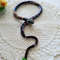 Snake Necklace Bright Choker Crochet Snakes Beaded Jewelry Snake Necklace SNAKE Choker Lariat Long B