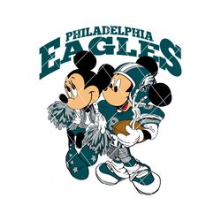 Mickey And Minnie Mouse Philadelphia Eagles Football Svg