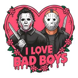 i love bad boys jason voorhees vs michael myers png