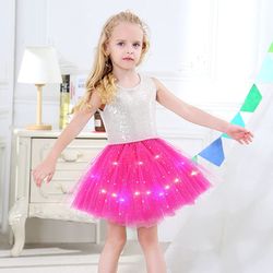 luminous led tutu skirt - perfect light-up gift for kids