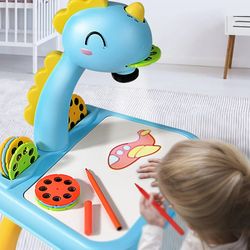 children led projection learning drawing board