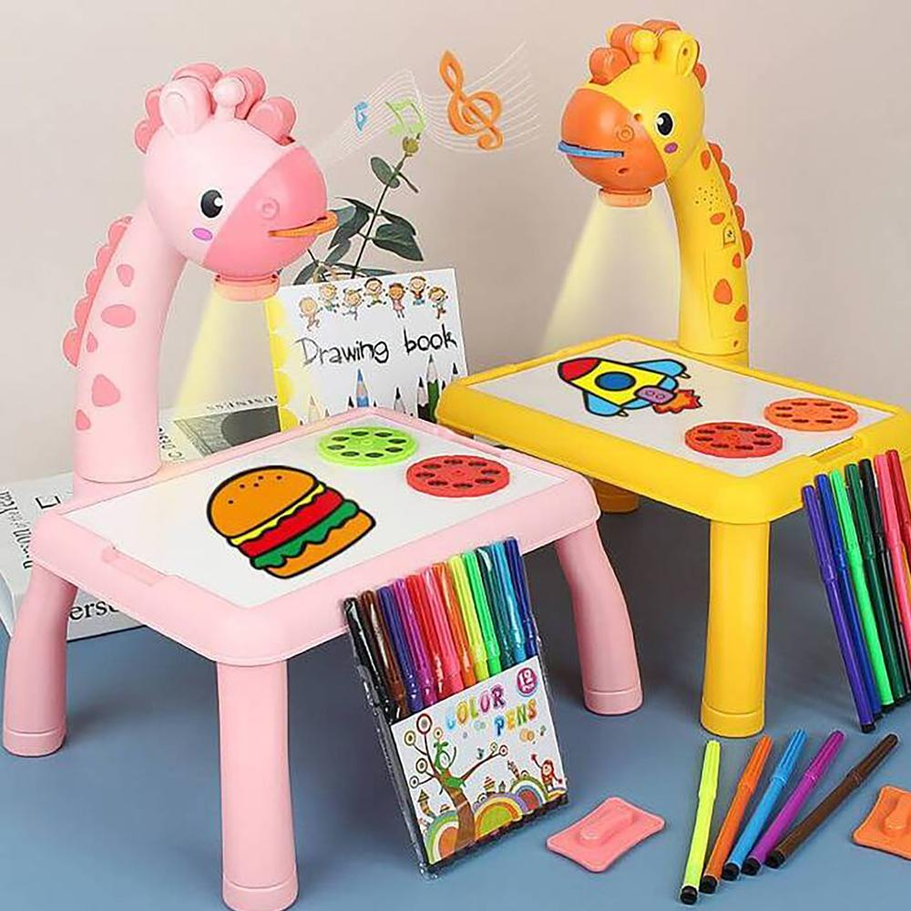 Portable LED projection drawing board