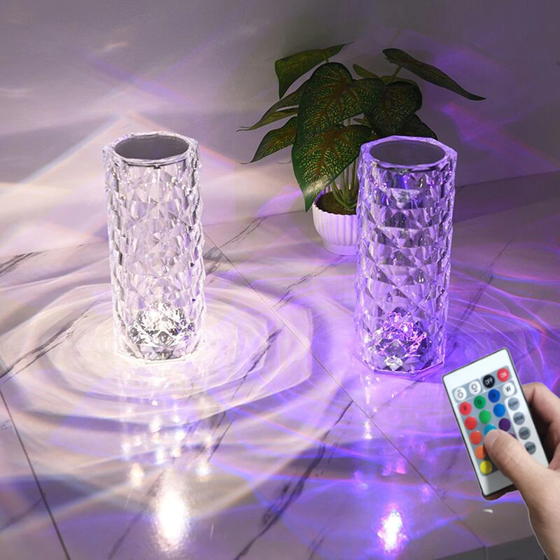 Crystal Color Changing Touch Operated + Remote Control Lamp 3