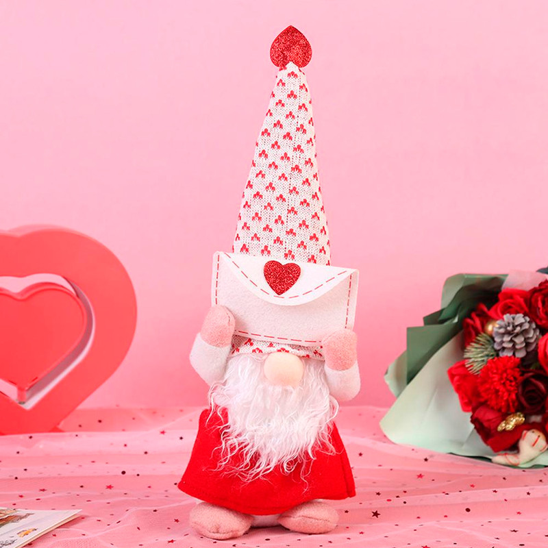Valentine’s Day Faceless Doll Decoration Love letter