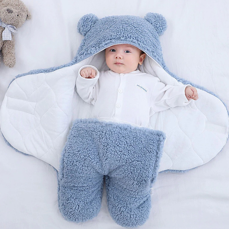 Baby Teddy Blanket Blue