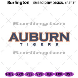 auburn tigers wordmark logo embroidery file, auburn tigers logo machine embroidery design