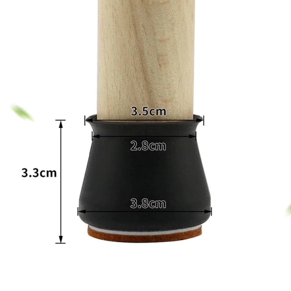 upgradedmutefurniturelegprotectors black