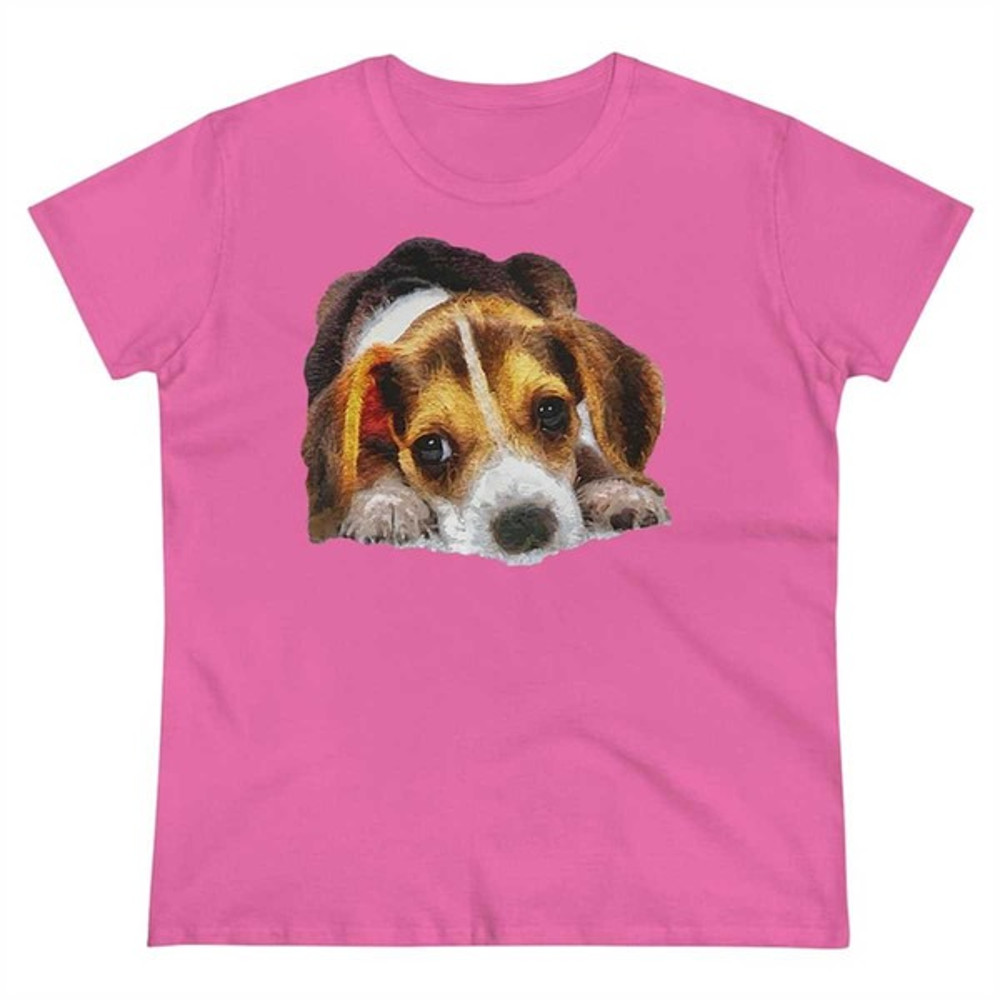 Beagle 'Daisy May' Women's Midweight Cotton Tee, Unisex T-Shirts