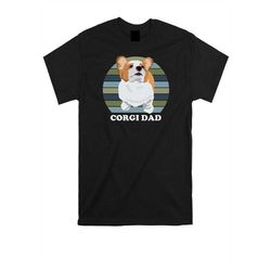 corgi dad t-shirt, unisex t-shirts