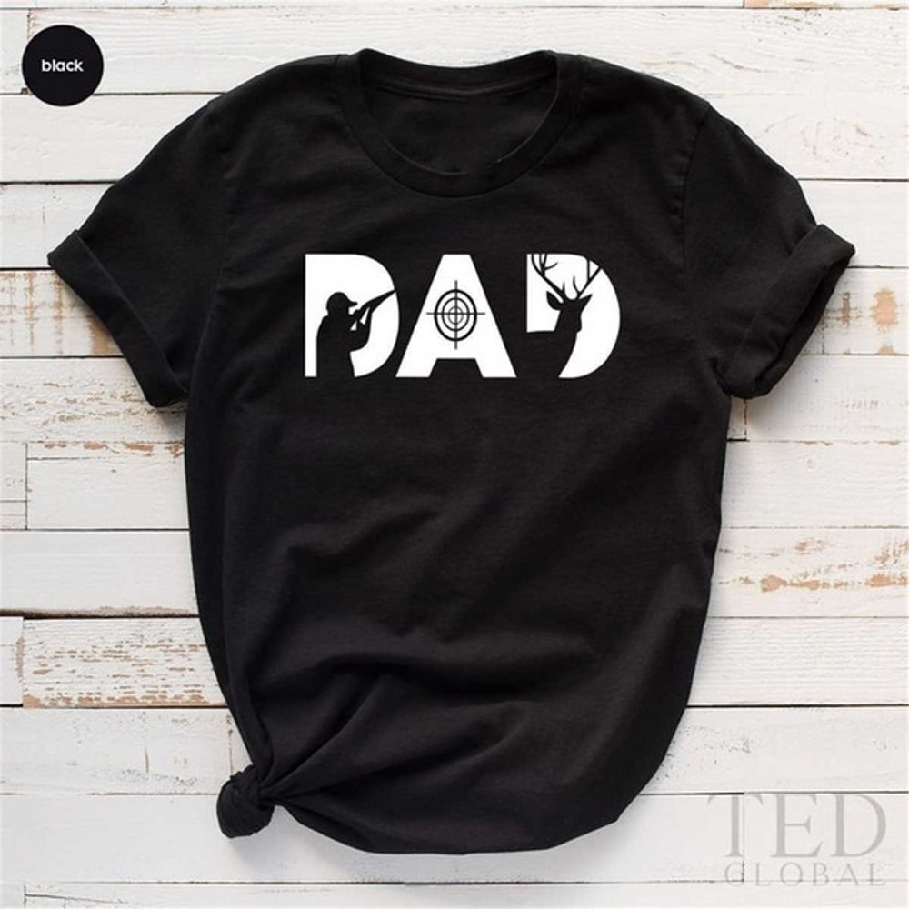 Hunting Dad T Shirt, Hunters Dad Shirt, Father's Day Gift for Deer Hunters, Bow Hunting Shirt, Unisex T-Shirts