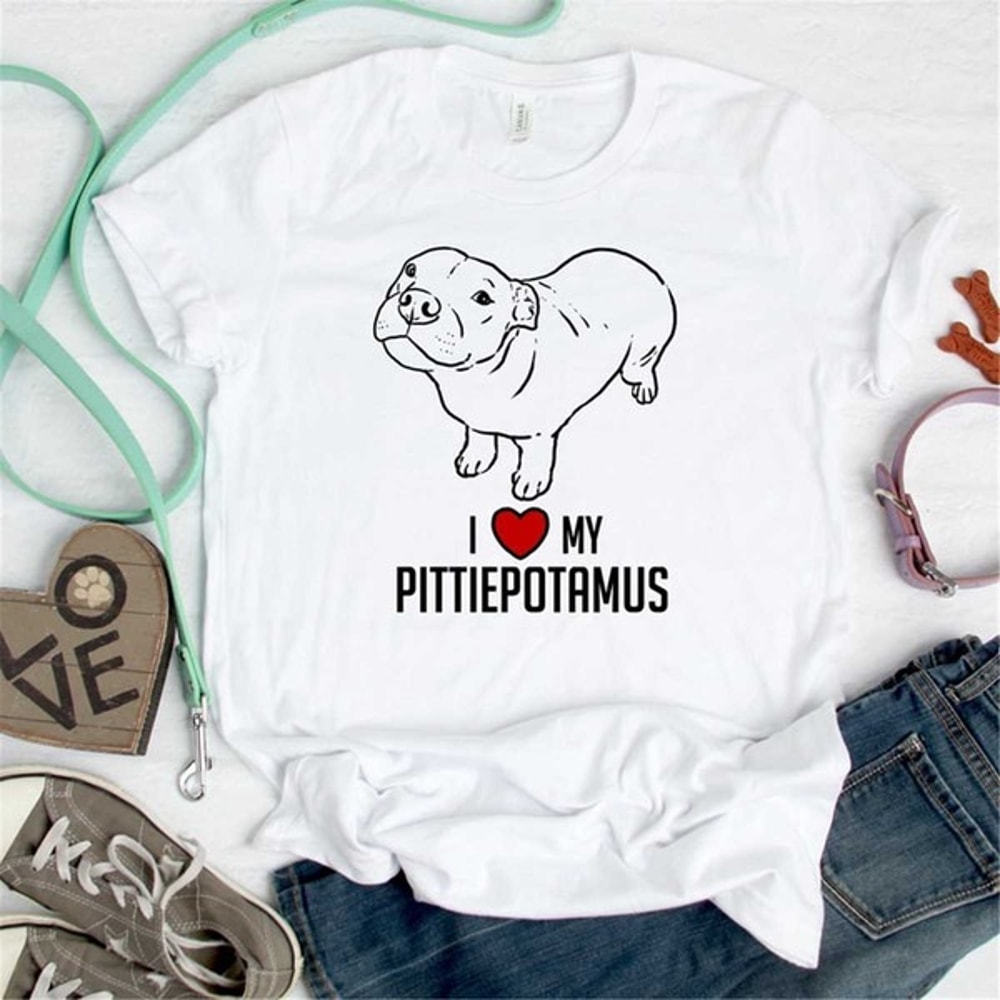 Funny Pitbull T-Shirt, Pitbull Lover T-Shirt, Pittie Mom Shirt, Pittie Dad Shirt, Pittiepotamus Shirt, Unisex T-Shirts