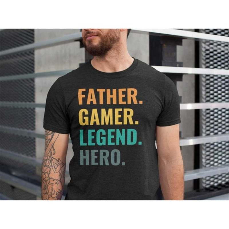 Gamer Dad Shirt, Fathers Day Gift, Video Game Shirt For Dad, Funny Gamer Shirt, Gaming Shirt For Dad, Unisex T-Shirts