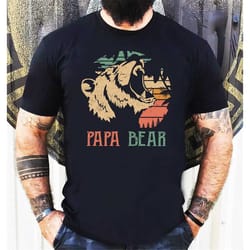 papa bear shirt - fathers day gift - dad shirt - valentines day gift - papa gift - father gift, unisex t-shirts