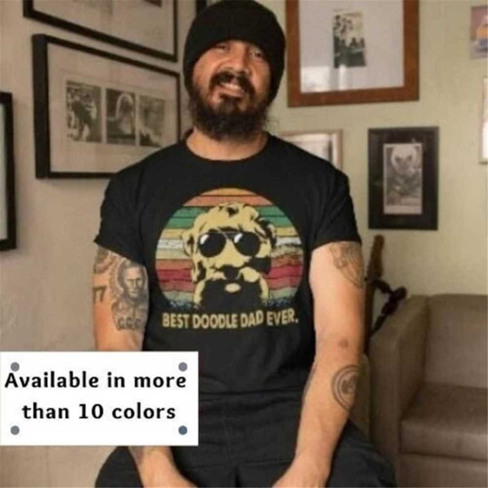 Best Doodle Dad Ever Shirt, Dog Dad Shirt, Doodle Dad Birthday Gift, Dog Dad Father's Day Shirt, Unisex T-Shirts