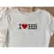 I love HS -embroidered crop top, Unisex T-Shirts